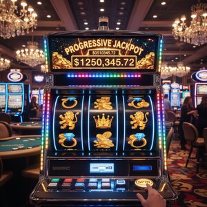 Máy slot hiện đại với jackpot progressive khổng lồ